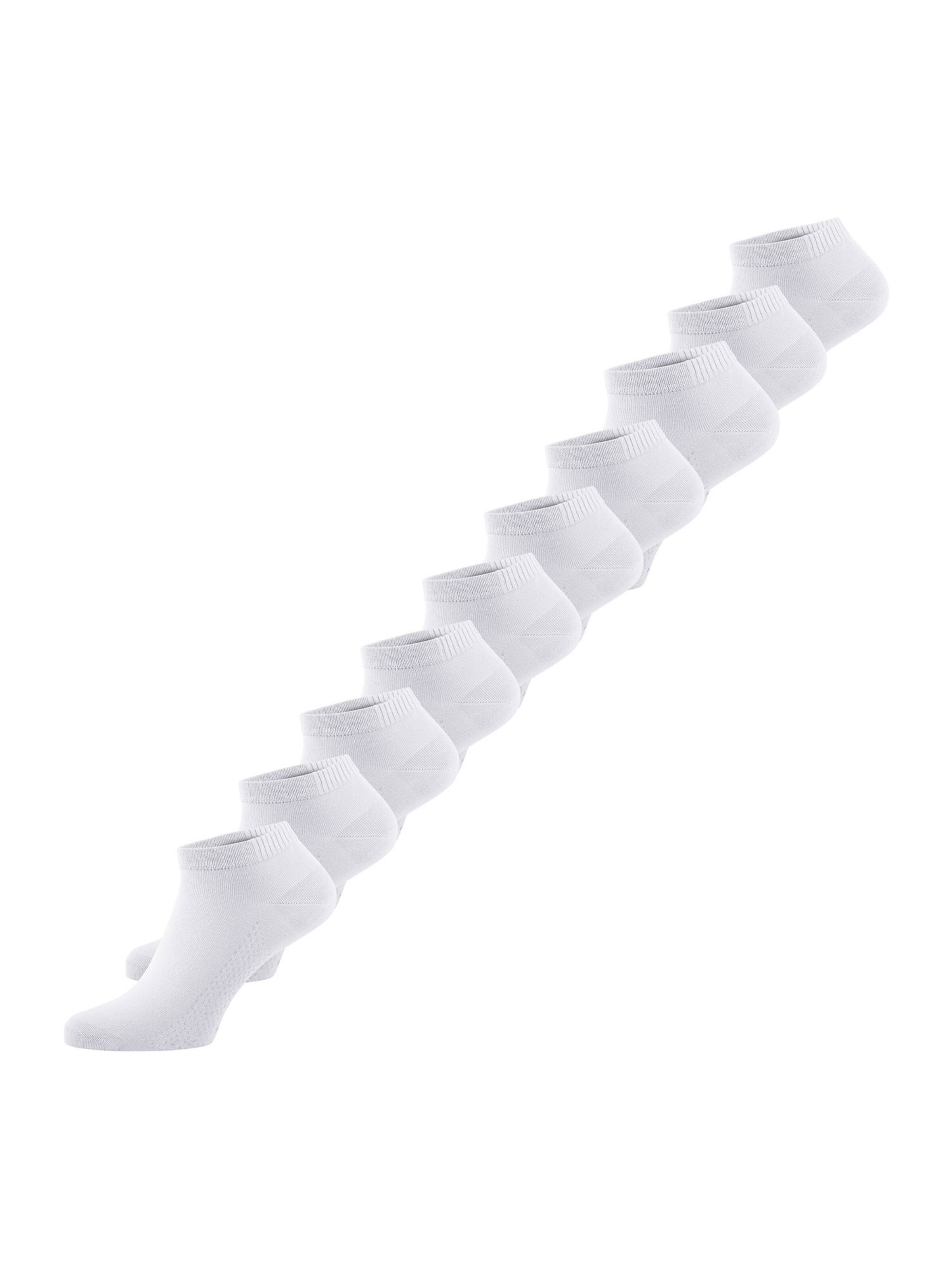 Nur Die Enkelsokken ' Bambus ' in Wit: voorkant
