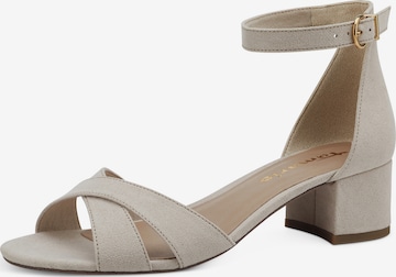 TAMARIS Sandaal in Beige: voorkant