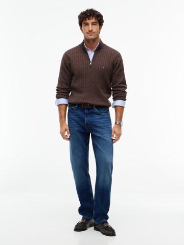 TOMMY HILFIGER Sweater 'CLASSIC' in Brown: front