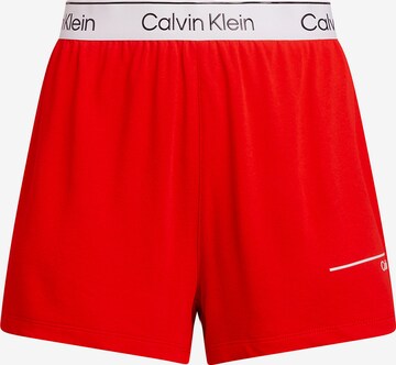 Calvin Klein Swimwear Loose fit Board Shorts in Red: front