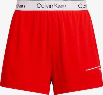 Calvin Klein Swimwear Board Shorts in Red: front