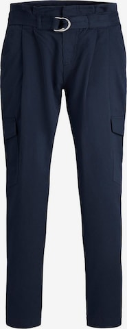 JJXX Tapered Pleat-Front Pants 'AUDREY' in Blue: front