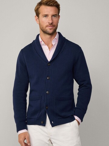 Hackett London Strickjacke in Blau: Vorderseite