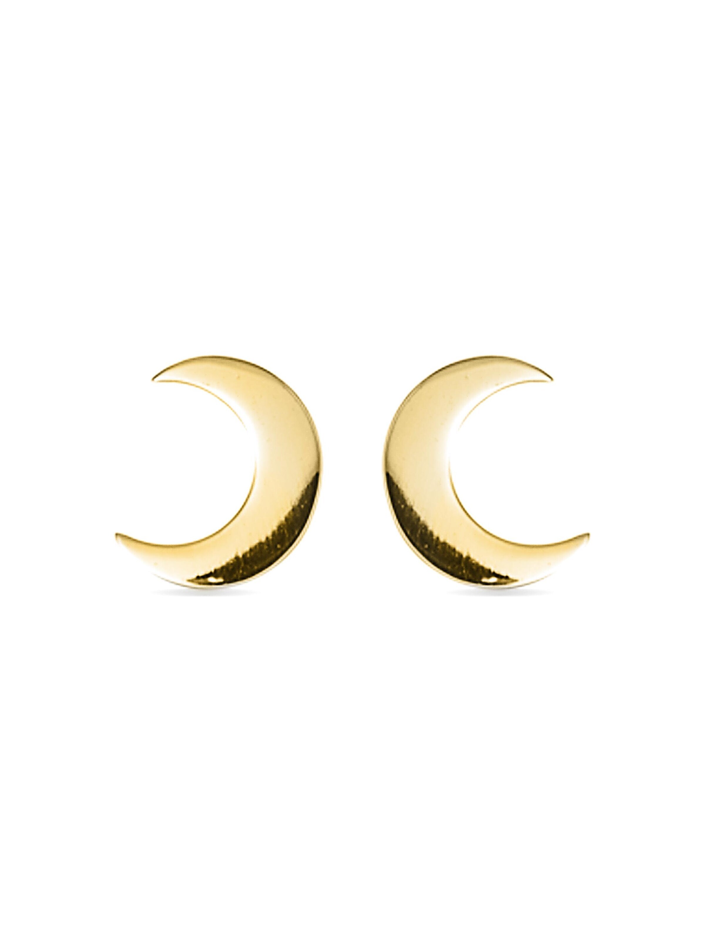 Luxenter Náušnice 'Crescent' – zlatá: přední strana