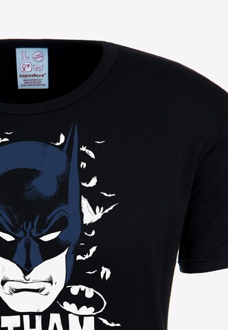 LOGOSHIRT Shirt 'Batman - Gotham Knight' in Zwart
