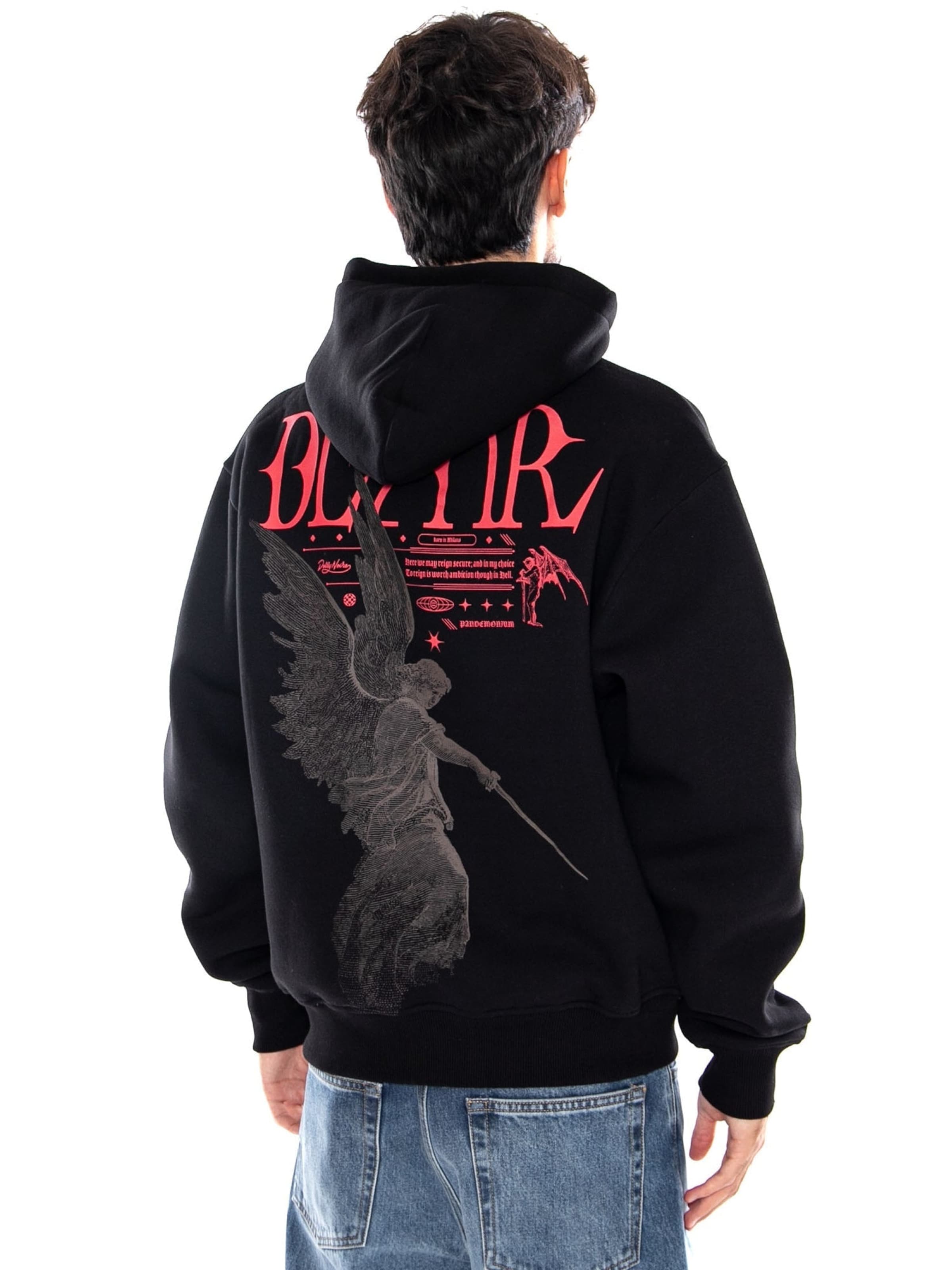 Felpa 'AMBITION HOODIE BLACK' di DOLLY NOIRE in nero