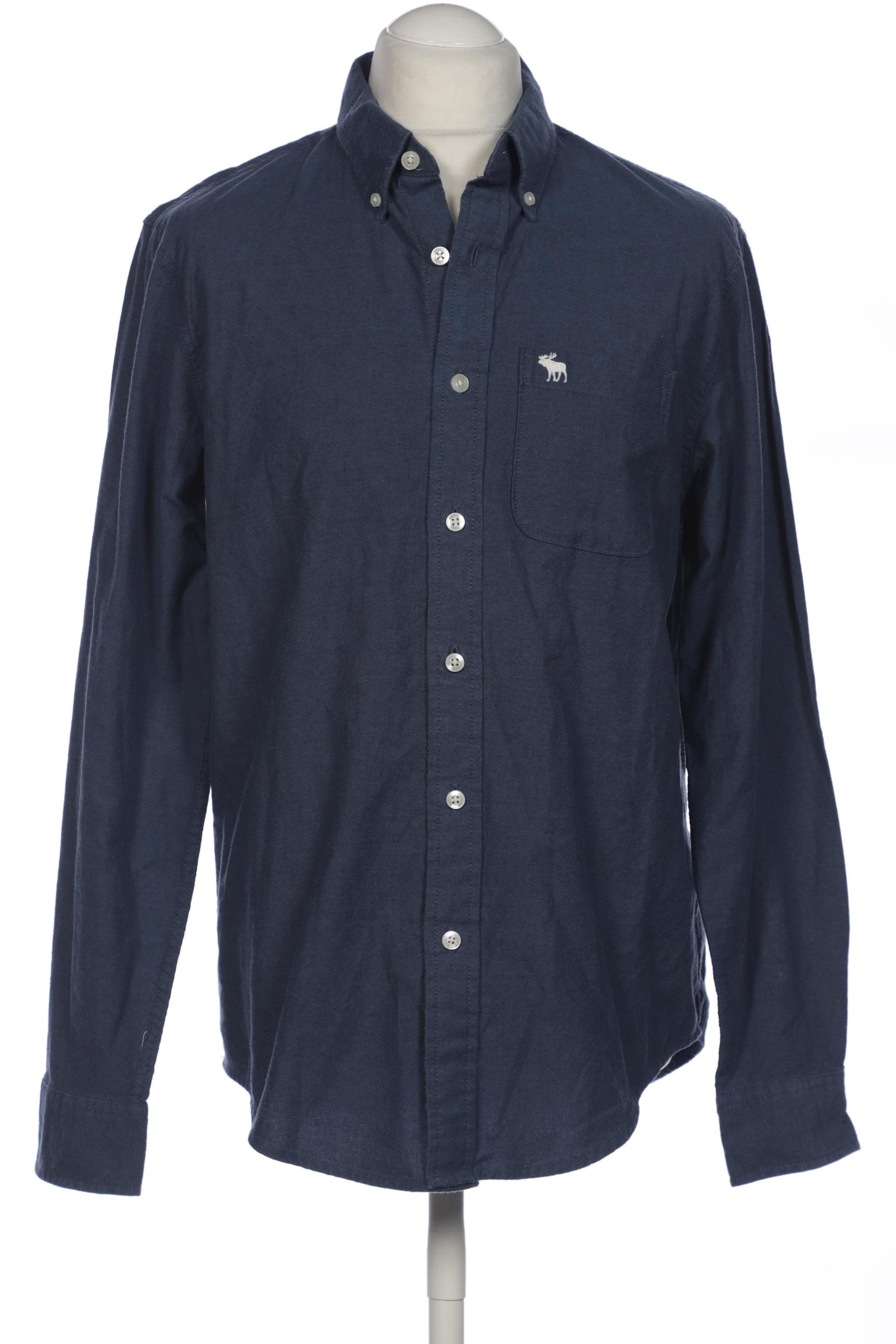 Abercrombie & Fitch Hemd L in Blau: Vorderseite