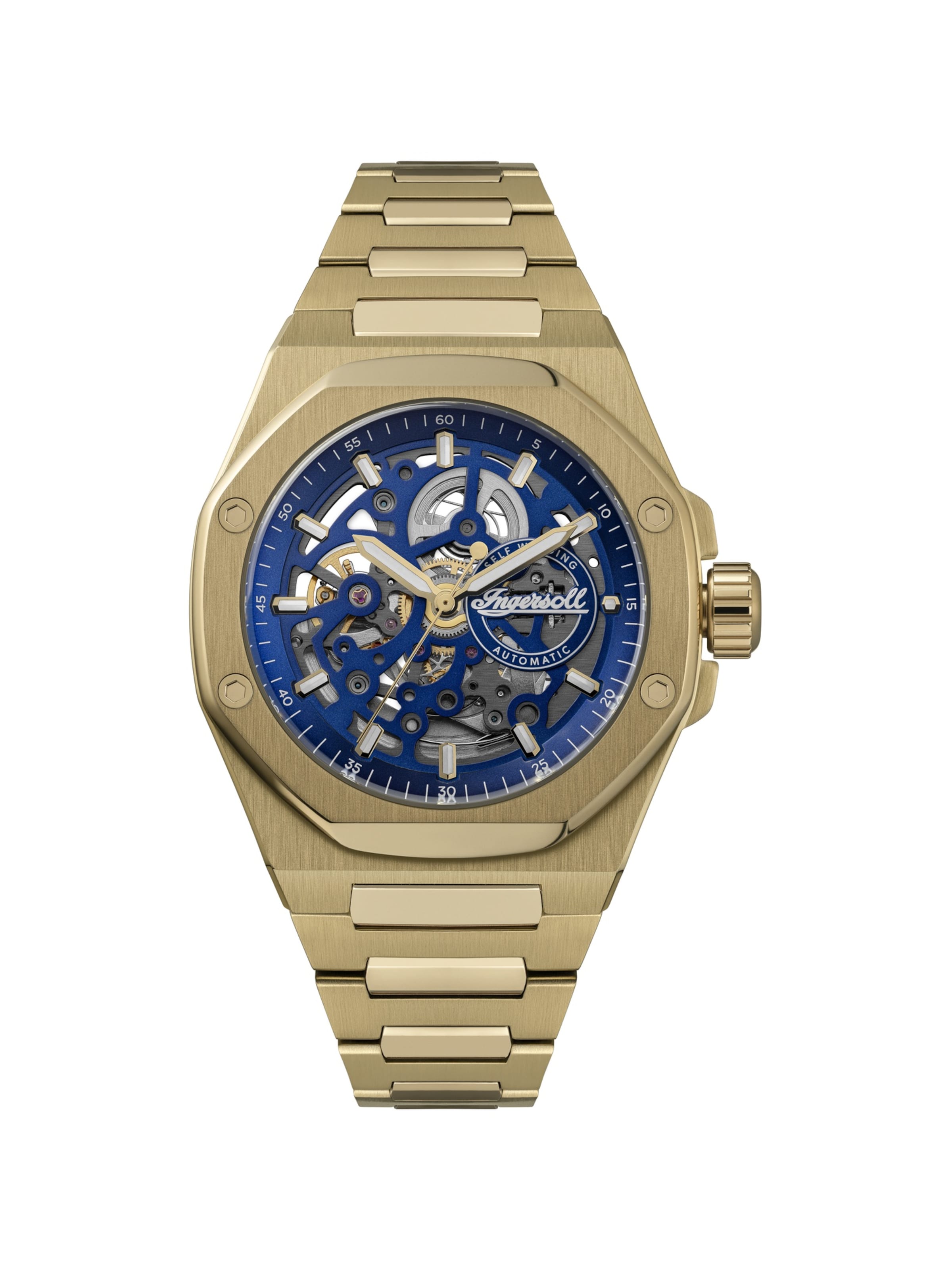 INGERSOLL Analoguhr in Gold: Vorderseite