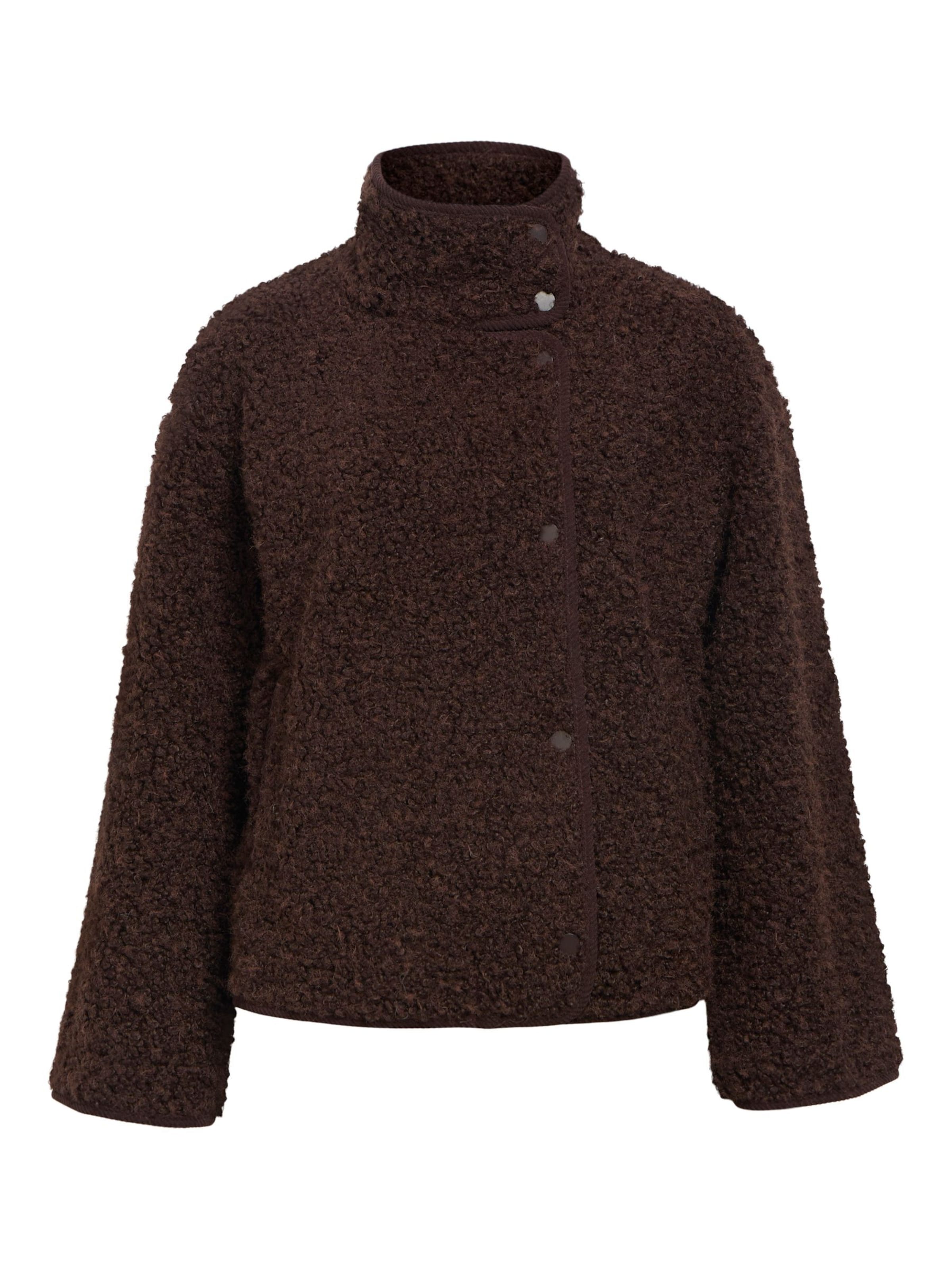 OBJECT Jacke 'OBJIduna' in XS in dunkelbraun, Produktansicht