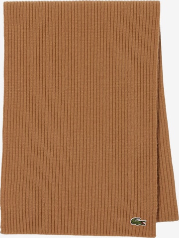 Écharpe LACOSTE en marron : devant