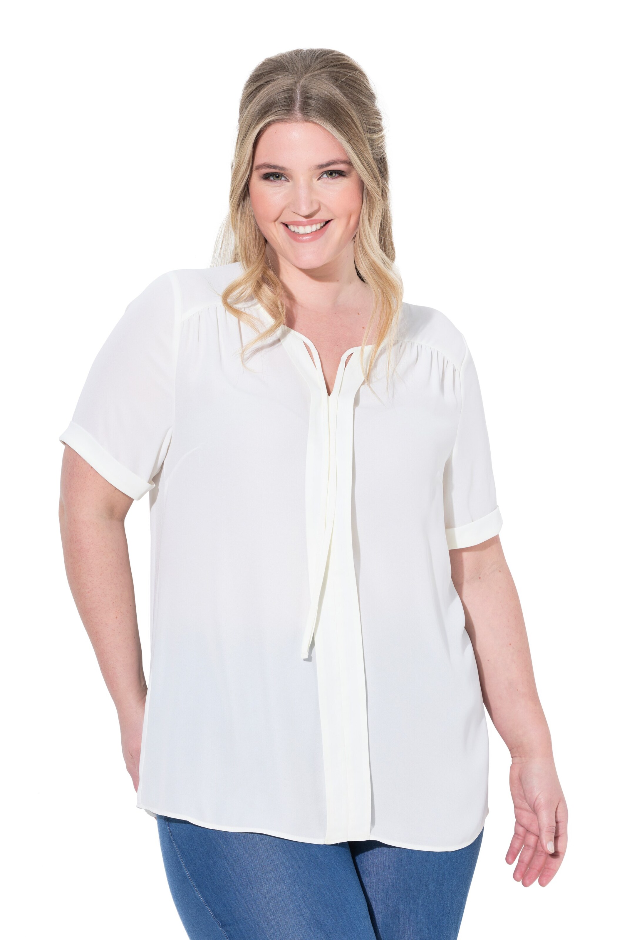MIAMODA Blouse in Wit: voorkant