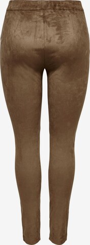 ONLY Skinny Leggings 'JENNIE' in Brown