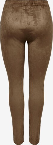 ONLY - Skinny Leggings 'JENNIE' en marrón