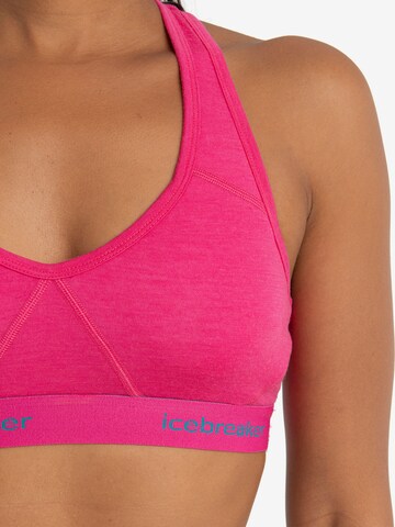 Bustier Soutien-gorge de sport 'Sprite' ICEBREAKER en rose