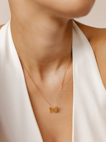 Hey Happiness Necklace 'Glow' in Gold: front