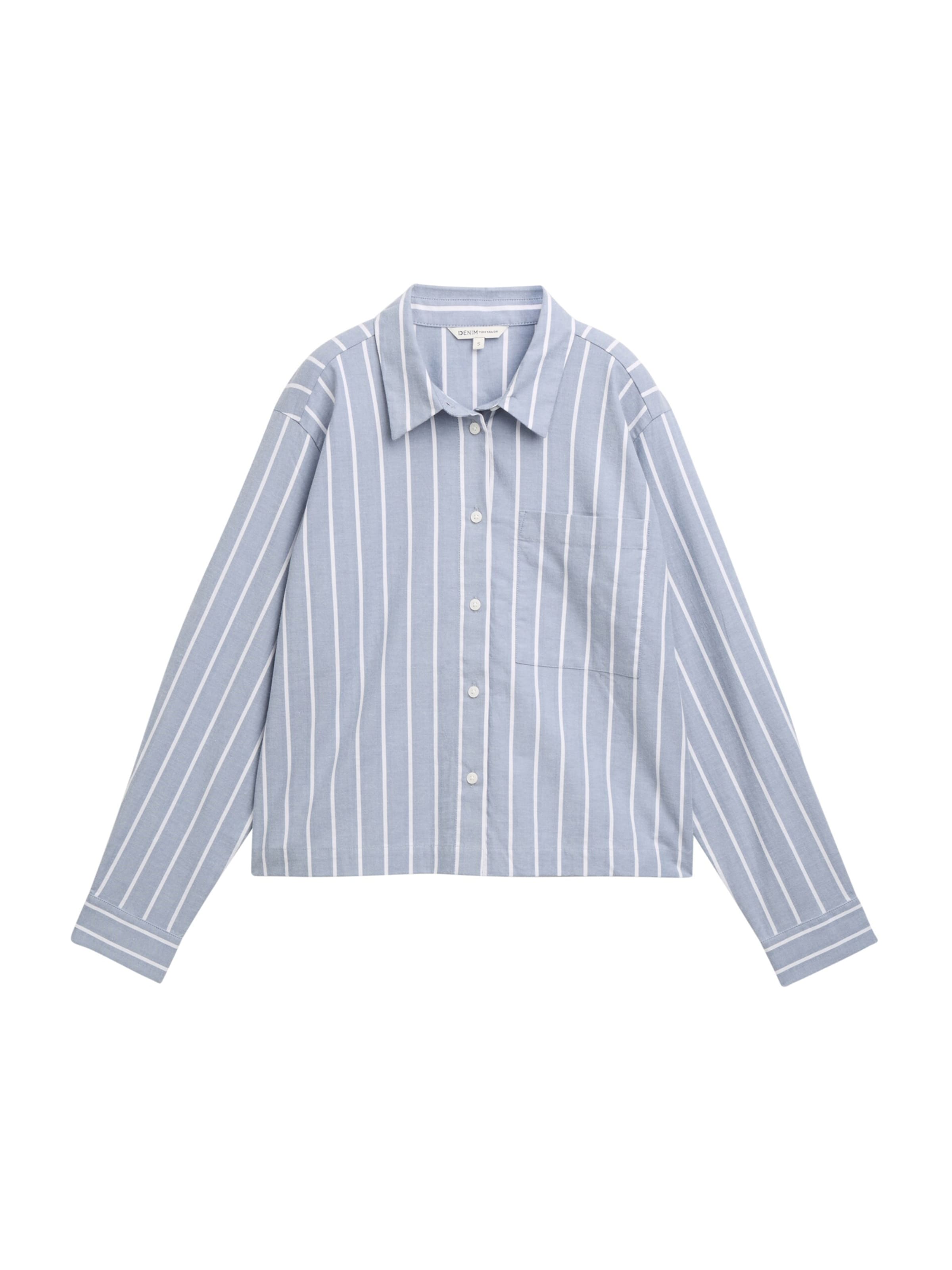 Chemisier TOM TAILOR DENIM en bleu : devant