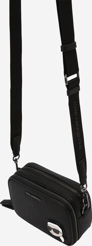 Karl Lagerfeld Crossbody Bag 'Ikonik Kore 2.0' in Black