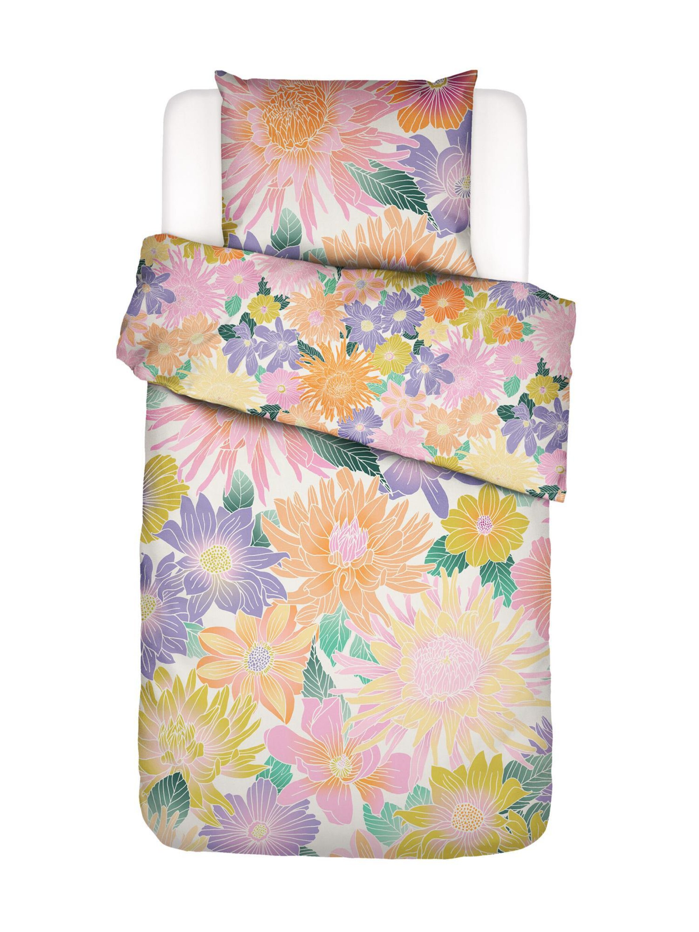 ESSENZA Duvet Cover 'Flower Fling' in White: front