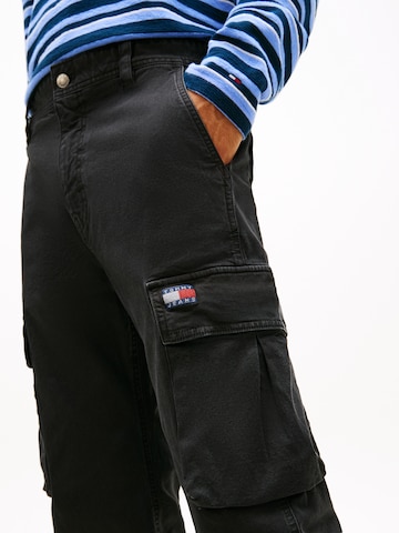 Tommy Jeans Regular Cargobyxa 'OTIS' i svart