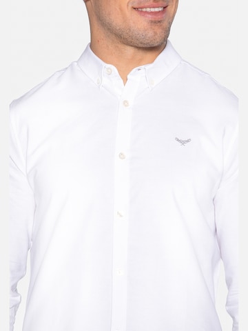 Threadbare Regular fit Button Up Shirt 'Beacon' in White