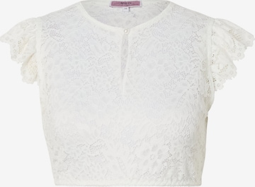 MARJO Klederdracht blouse 'Amlach' in Wit: voorkant
