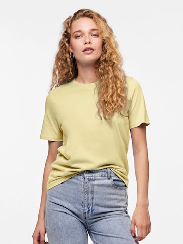 PIECES Shirt 'RIA' in Yellow: front