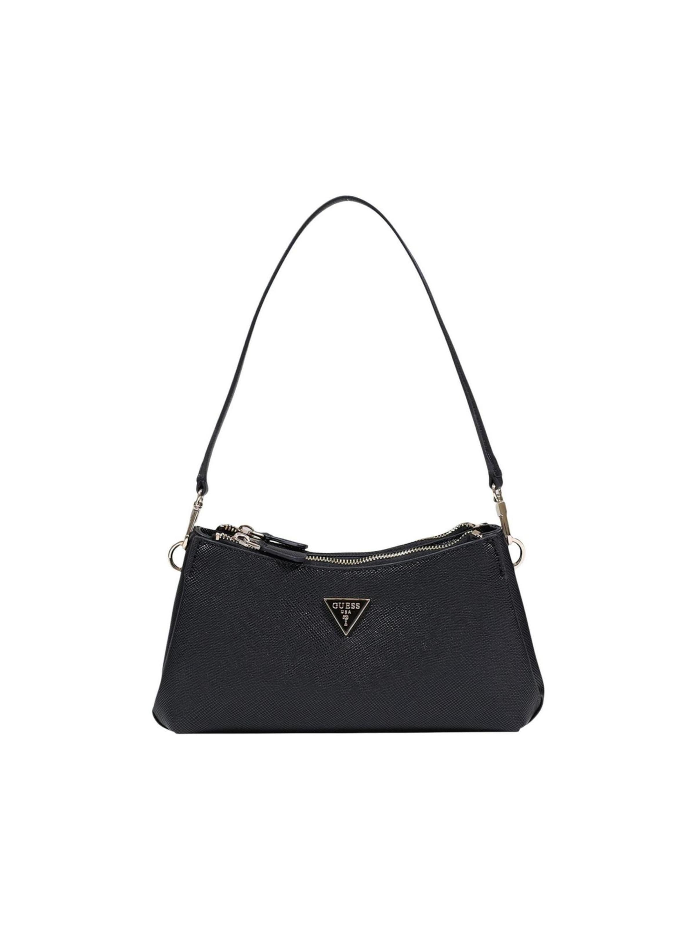 Borsa a spalla 'NOELLE II 3 COMP SHLDR XBODY HWZG96 72730' di GUESS in nero: frontale