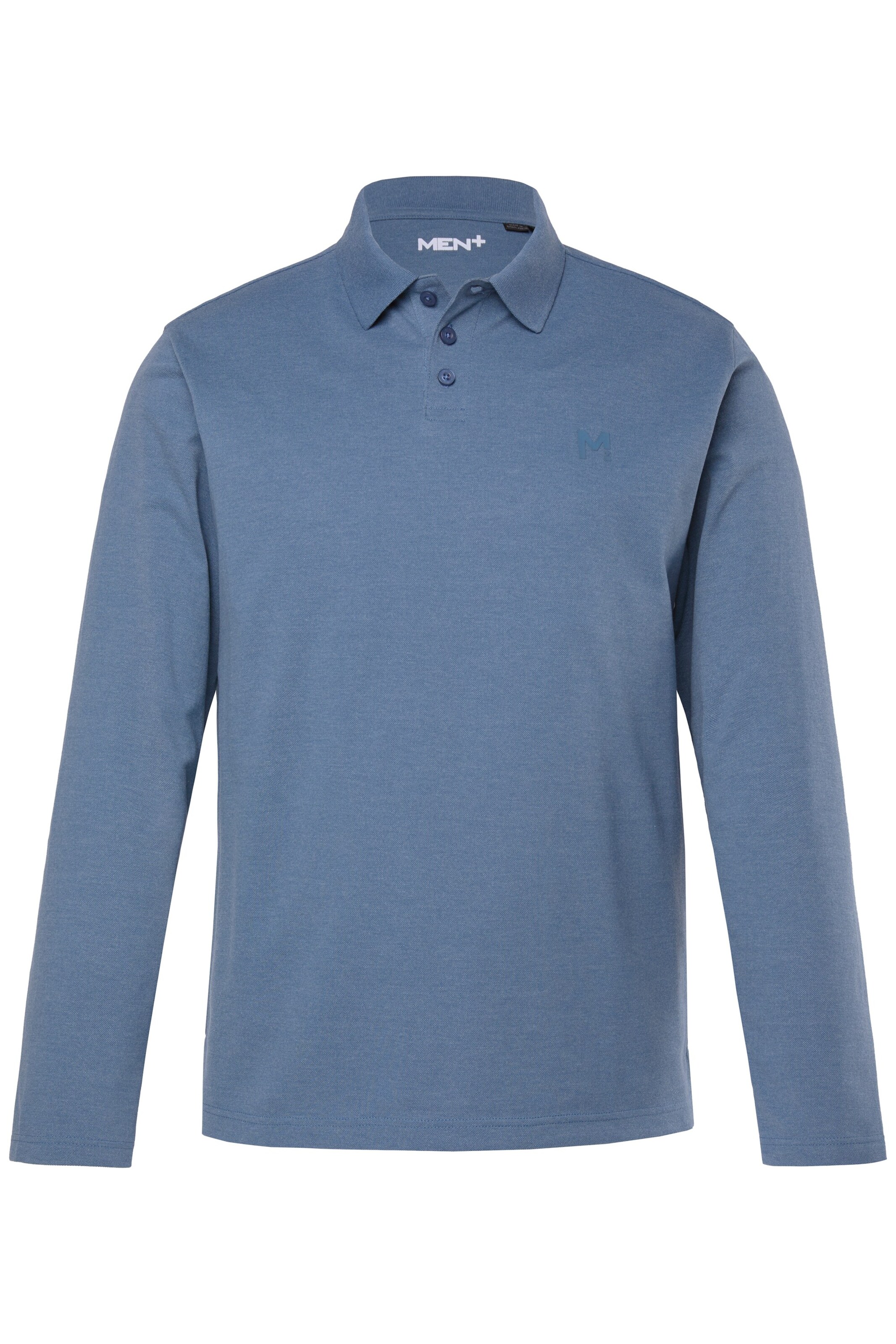 Men Plus Shirt in Blauw: voorkant