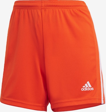 ADIDAS SPORTSWEAR Regular Workout Pants 'Squadra 21' in Orange: front