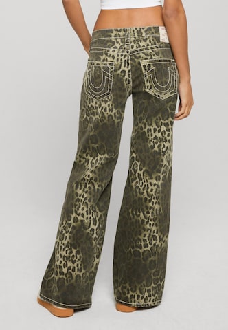 True Religion Wide Leg Jeans in Grün