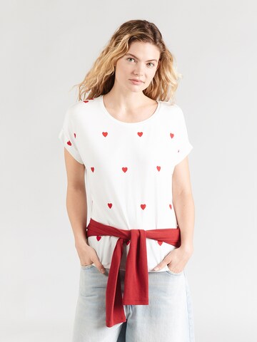 T-shirt 'ONLMoster' ONLY en blanc : devant