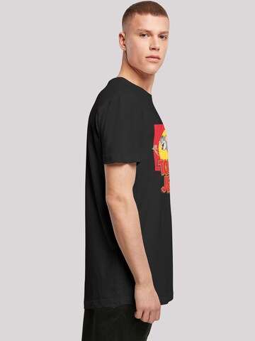 T-Shirt 'Tom And Jerry Chase Scene' F4NT4STIC en noir