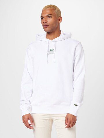 LACOSTE - Sudadera en blanco: frente