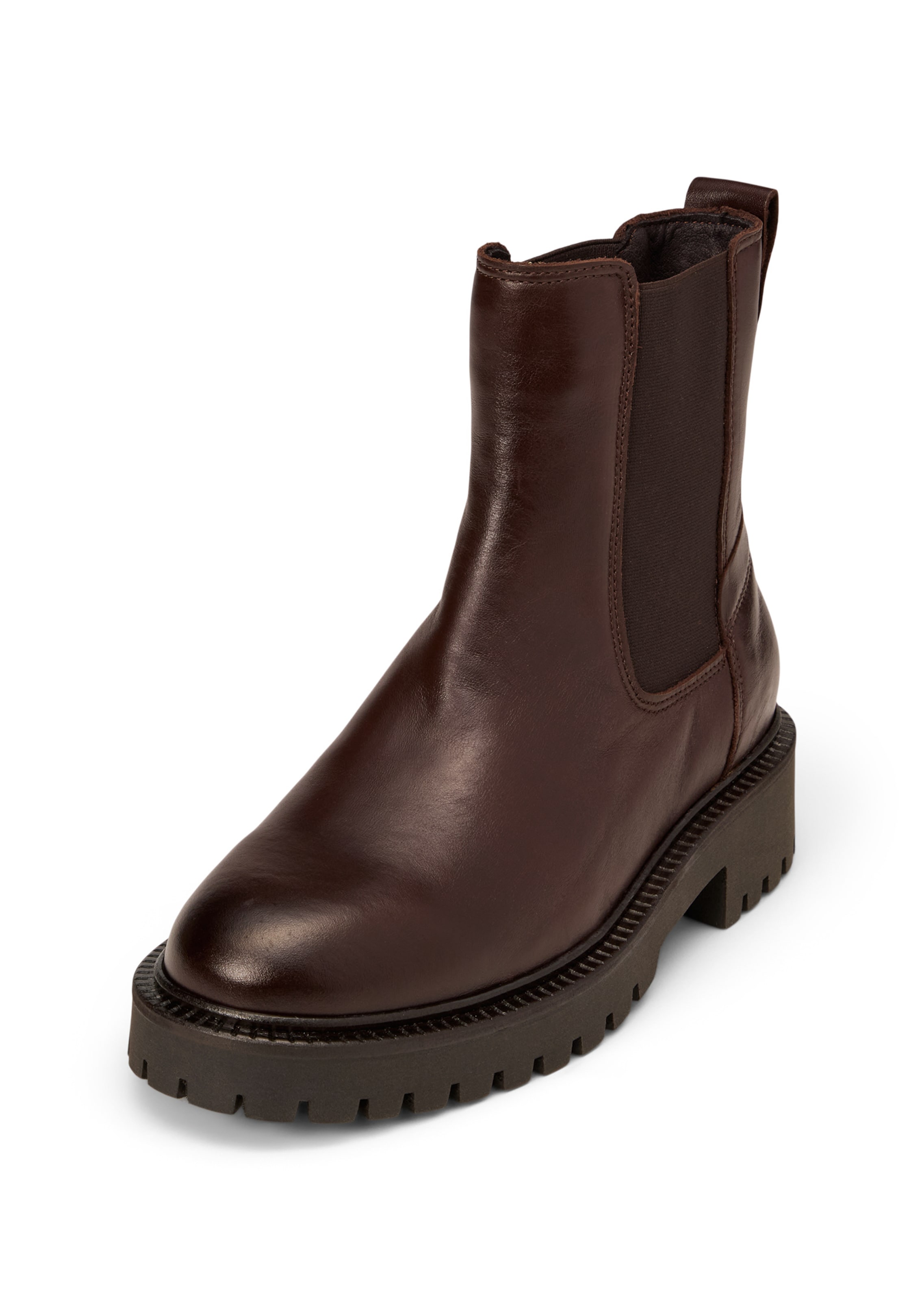 Marc O'Polo Chelsea boots 'Phia' in Brown: front