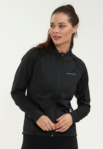 ENDURANCE Athletic Jacket 'VERANNE' in Black: front