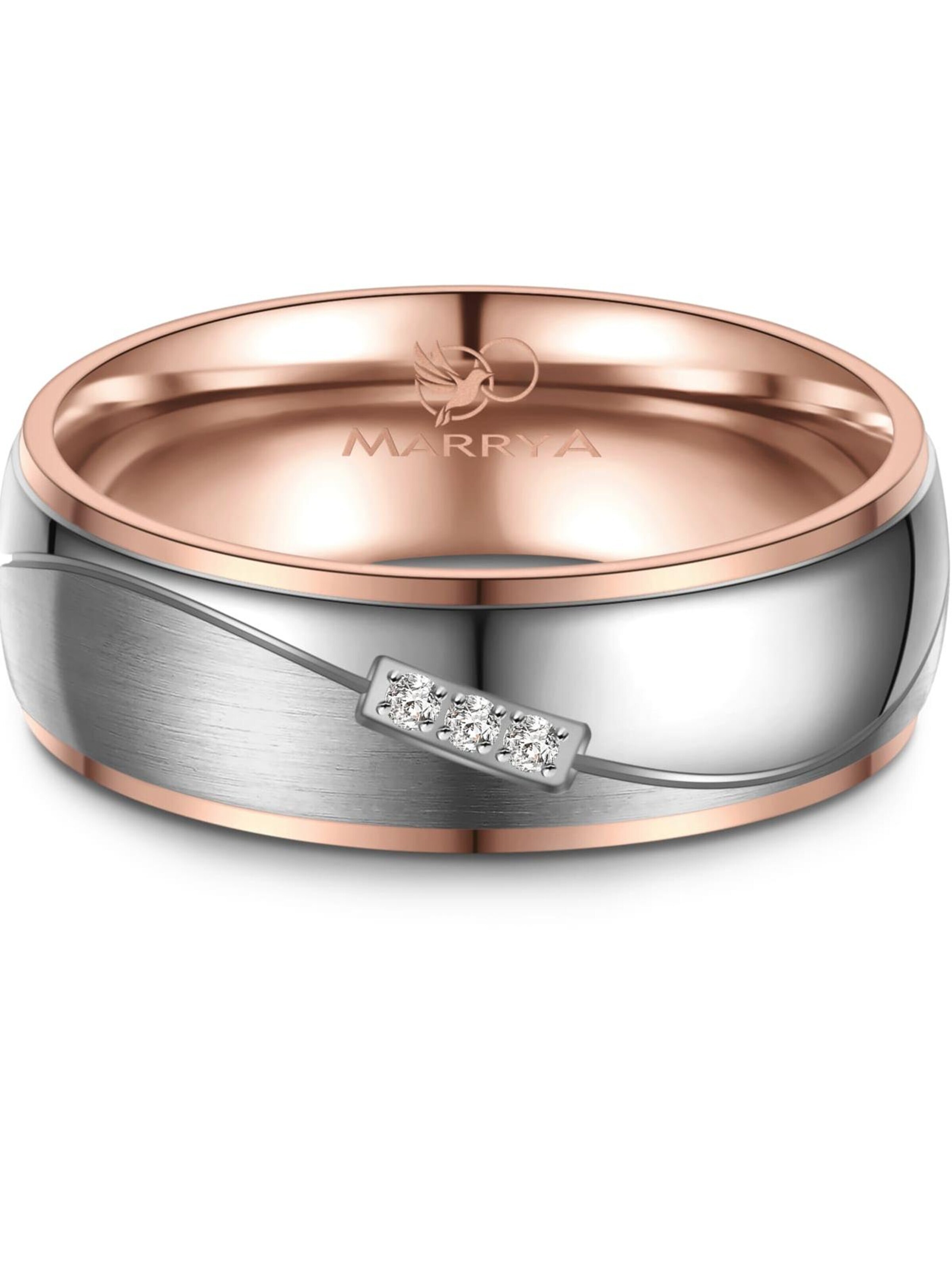MARRYA Ring 'MARRYA TI-25 Ehering aus Titan' in Zilver