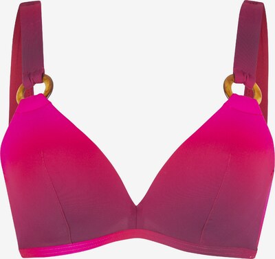 LingaDore Hauts de bikini en fuchsia / rouge foncé, Vue avec produit