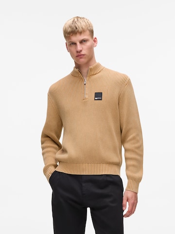 KARL LAGERFELD JEANS Trui in Bruin: voorkant