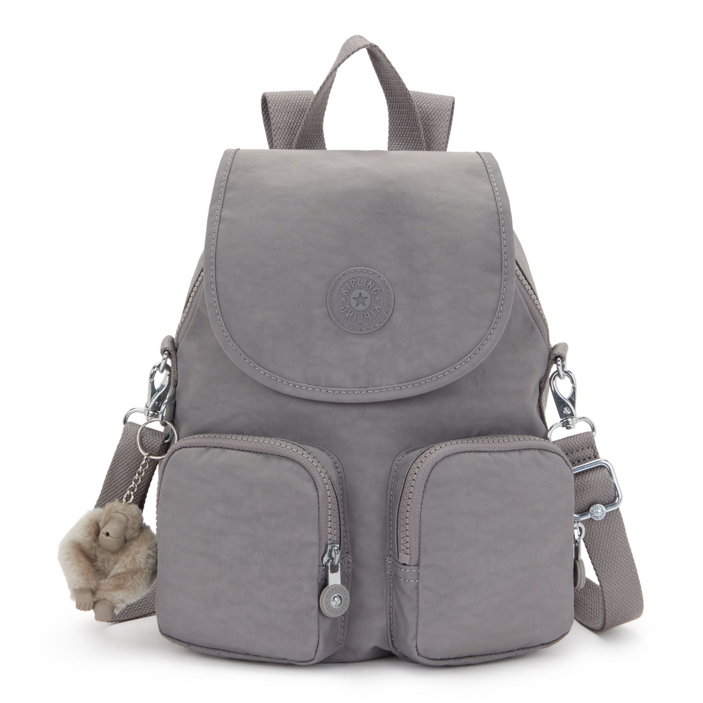 Zaino 'Firefly Up' di KIPLING in grigio: frontale
