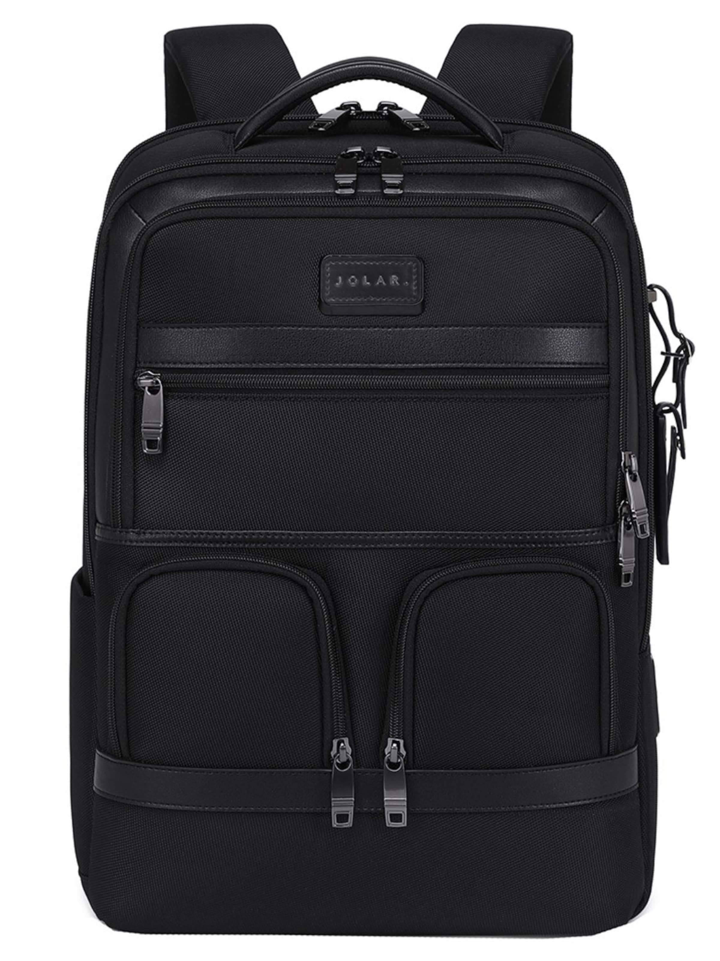 jolar Backpack in Black: front