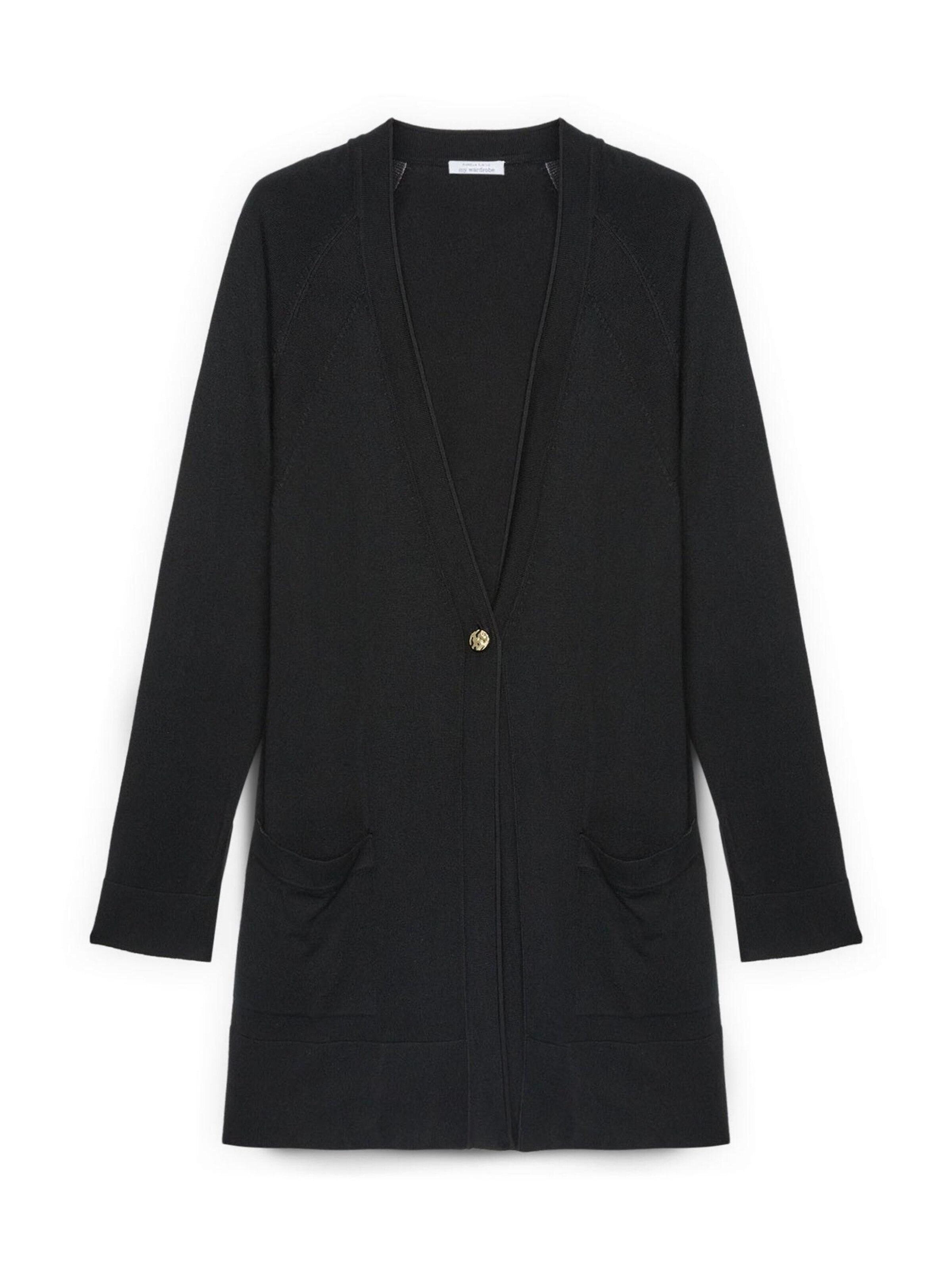 Cardigan Fiorella Rubino en noir : devant
