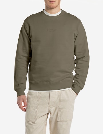 REPLAY Sweatshirt in Green: front