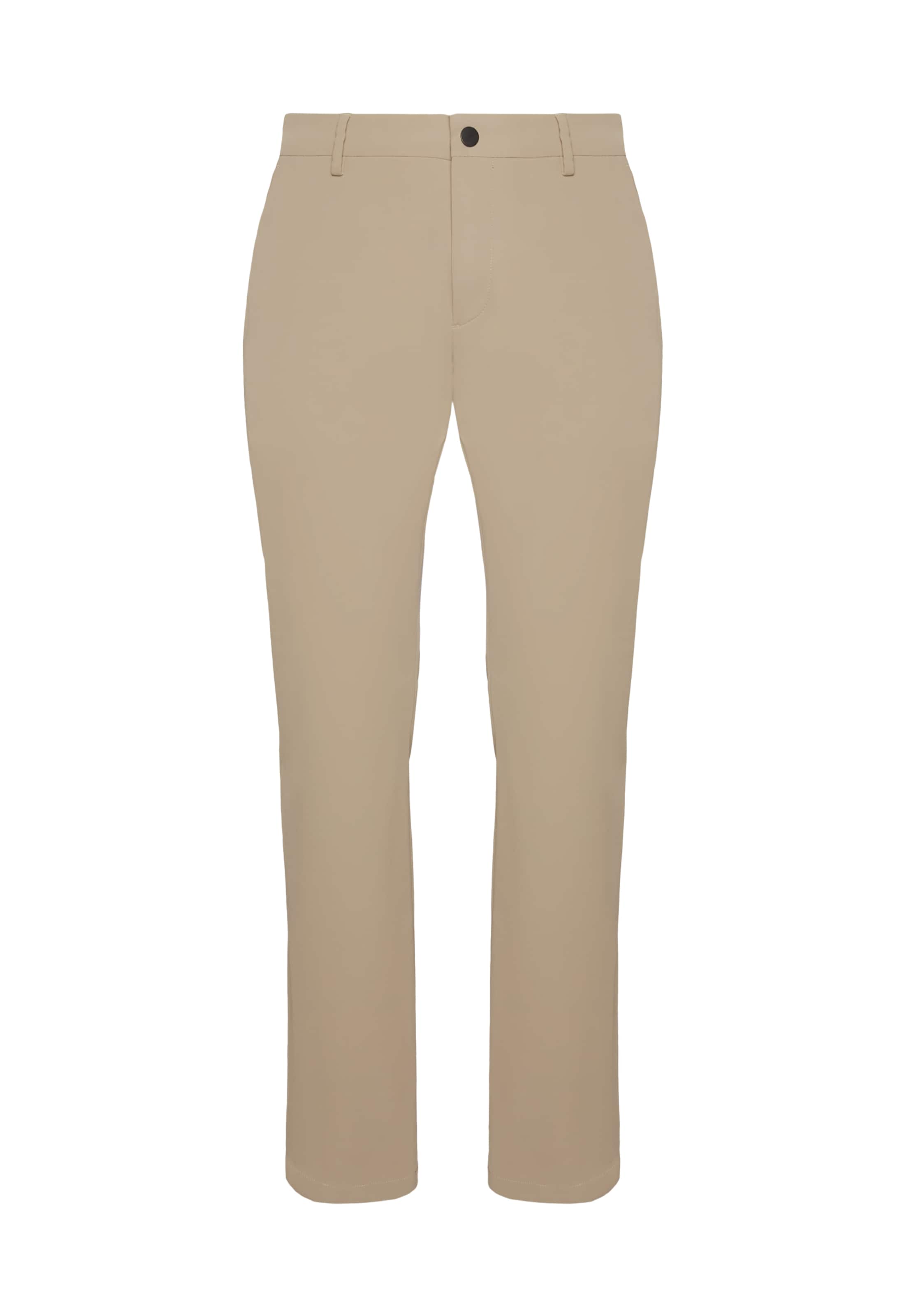 Pantalon chino Boggi Milano en beige : devant