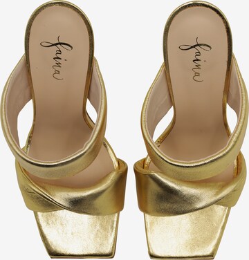 faina Pantolette in Gold