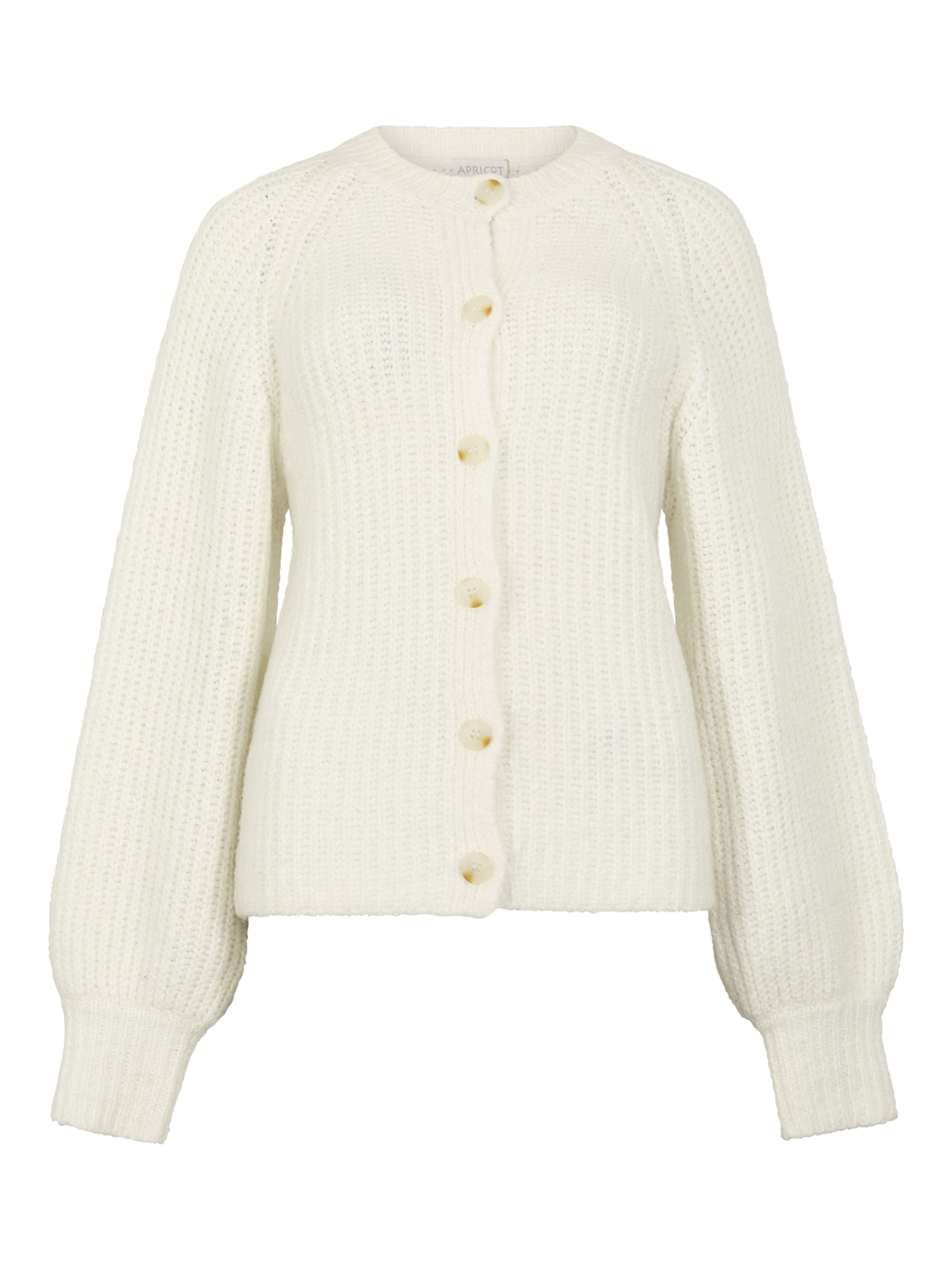 Apricot Knitted costume cardigan ' ' in Beige: front