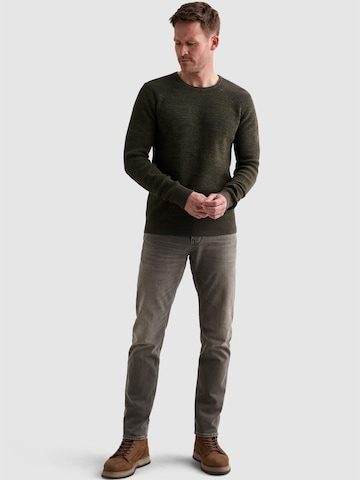 PME Legend Trui 'Pullover in cotton mélange with flight pocket' in Groen