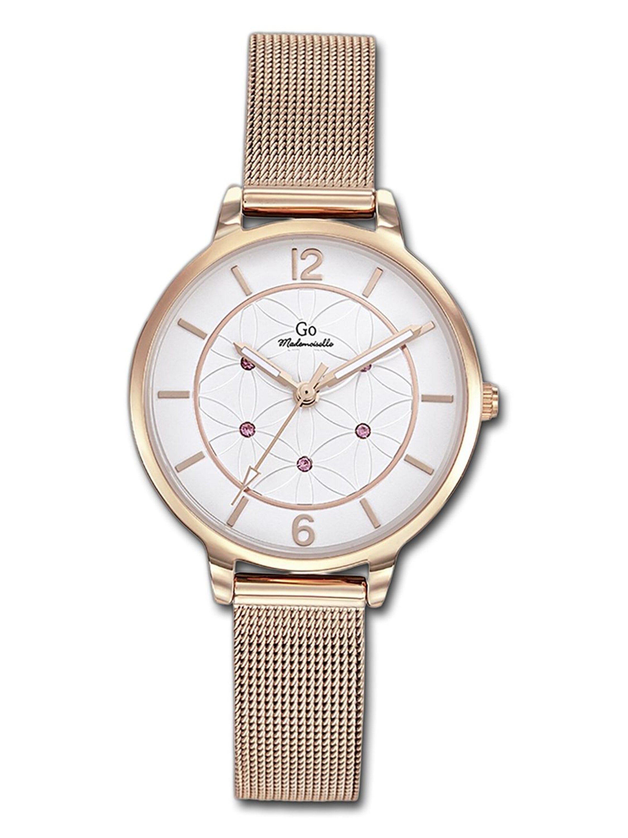 GO GirlOnly - Reloj analógico en oro: frente