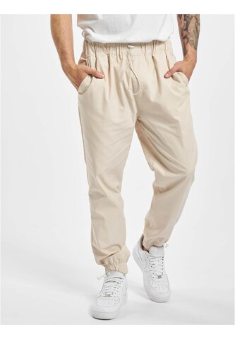 Tapered Pantaloni chino di DEF in beige: frontale