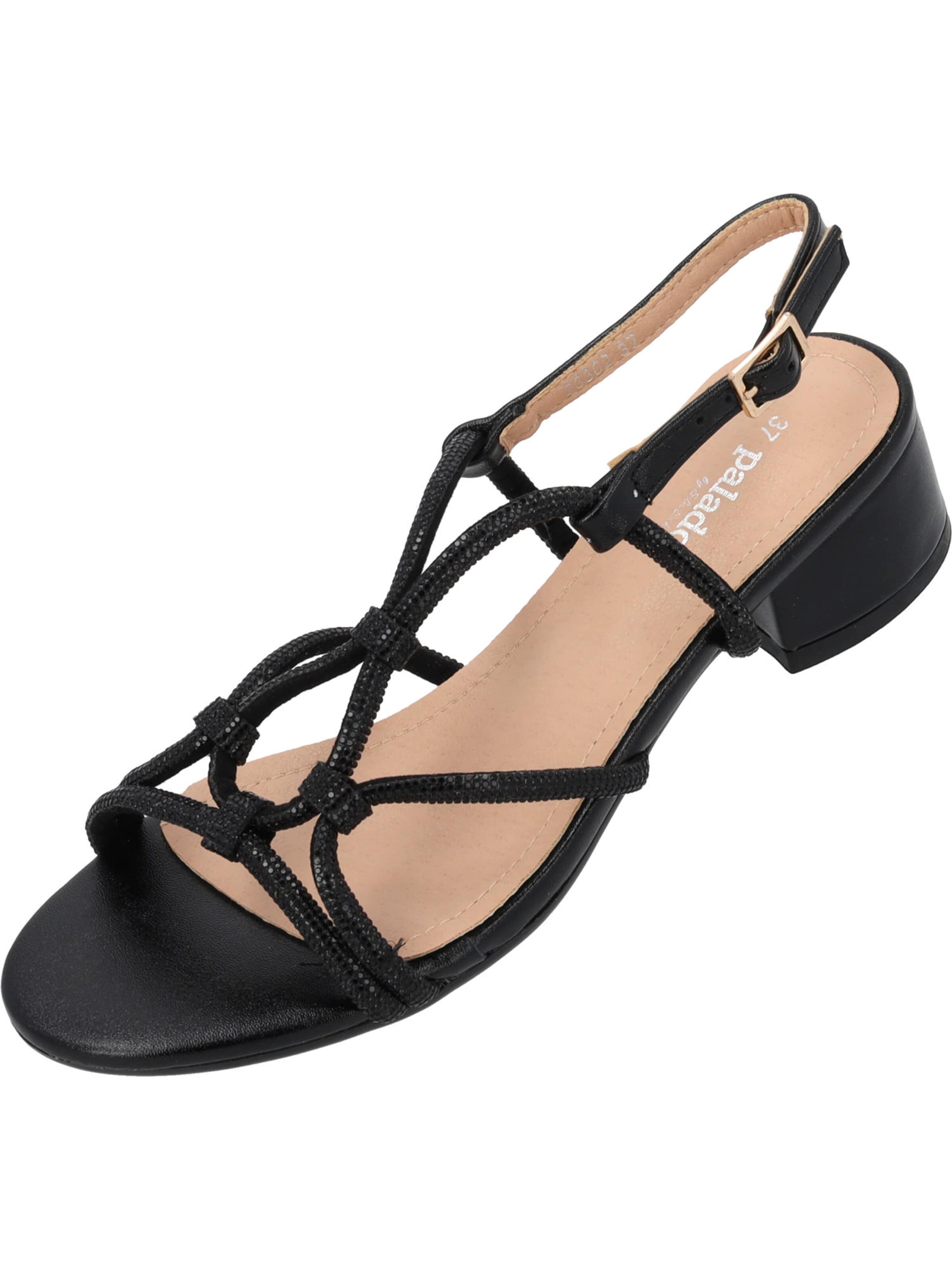 Palado by Sila Sahin Sandale 'Palado Fanala by Sila Sahin'‌‌‌‌‌‌‌ in Schwarz: Vorderseite