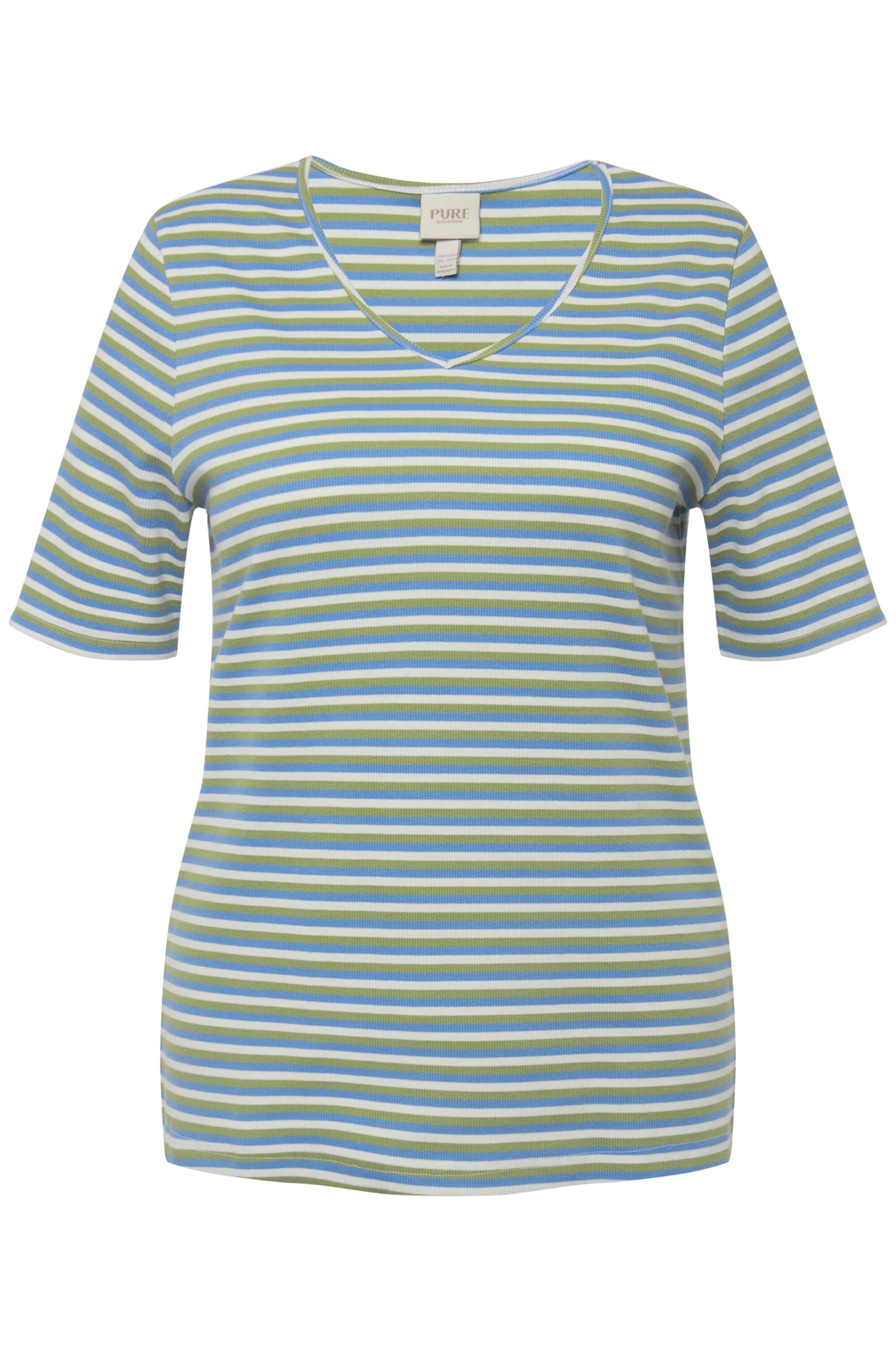 Ulla Popken Shirt in Blauw: voorkant